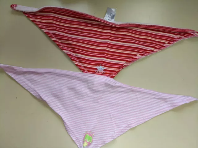 2 x TCM Tchibo Mädchen Baby Dreieckstuch Halstuch gestreift