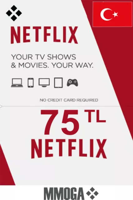 TR 75 TLR Netflix Gift Card - Digital Code - NUR Türkei/TR