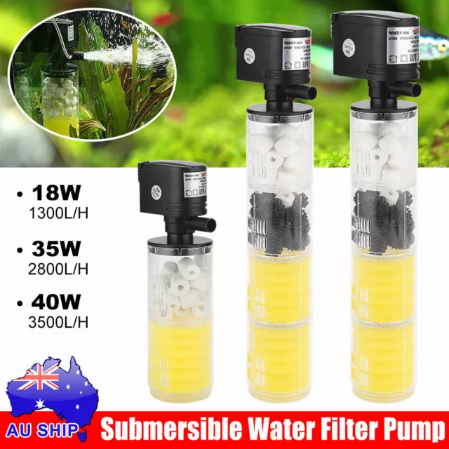 1300-3500L/H Fish Tank Filter Submersible Water Internal Pump For Aquarium Pond