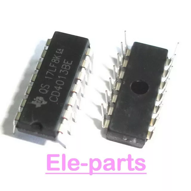 20 PCS CD4013BE DIP-14 CD4013 CMOS Dual D-Type Flip Flop Integrated Circuits IC