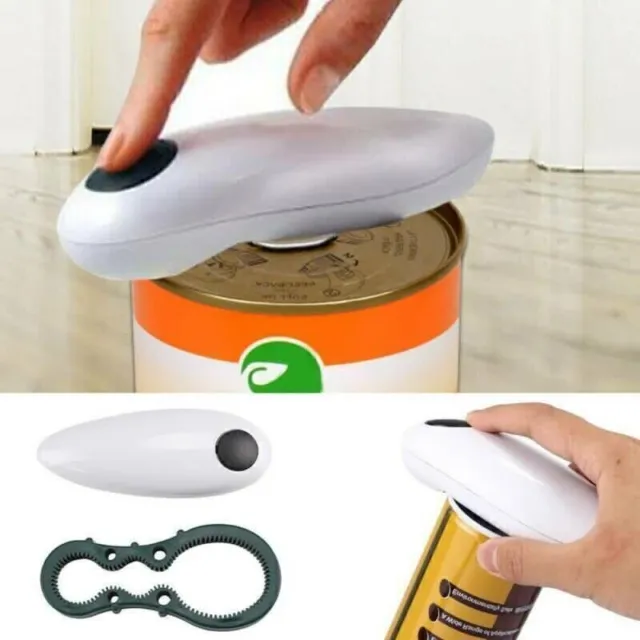 One Click Touch Automatic Can Tin Opener Electric Cutter Jar Lid