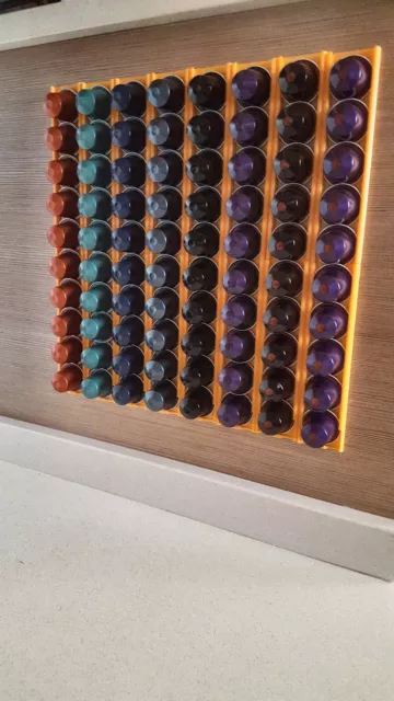 Dispensador capsulas Nespresso Pack de 10 (organizador). Para pegar en pared.