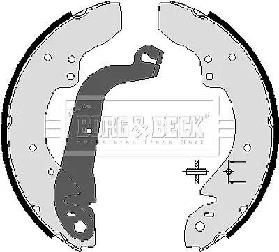 Fits Talbot Express 1981-1994 Fiat Ducato 1982-1994 Baxter Rear Brake Shoes Set 2