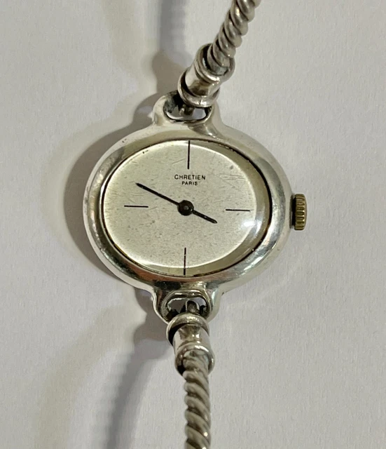 Montre Bracelet Pour Femme En Argent Massif Maty - Mécanique, Occasion En Bon état