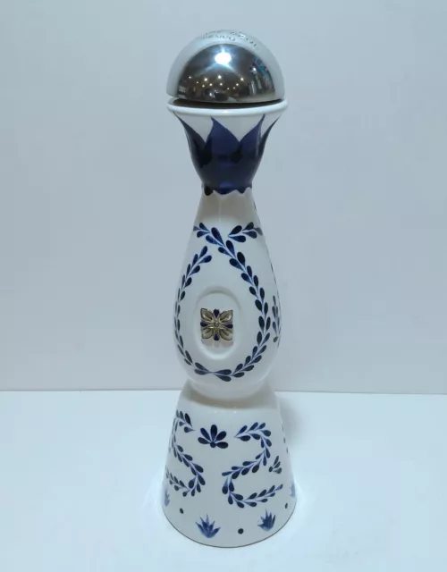 Clase Azul Reposado Tequila Ceramic Bottle / Hand Painted / 750 ml Size / Empty