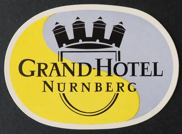 Ancienne étiquette De Valise Le Nouvel Hôtel Strasbourg Avec Cigogne - Vintage
