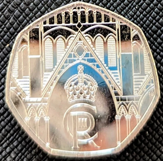 50P COIN 2023 NEW King Charles III Coronation Uncirculated FREEPOST £1.