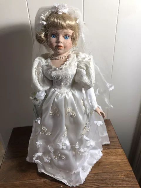 17" Heritage Signature Collection Porcelain WEDDING DOLL Meredith #12206