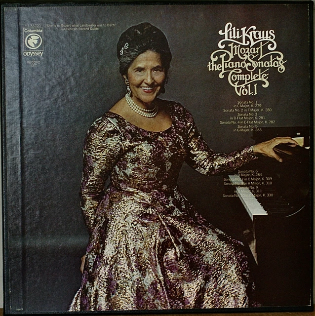 MOZART: The Piano Sonatas Complete Vol. 1-NM1974 3LP BOX LILI KRAUS