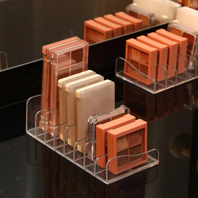 Modern Makeup Eyeshadow Palette Organizer Compact 8 Section Divided Makeup