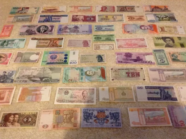 Lot Of 50 X Banknotes. All Different Set. All Unc. Worldwide Assortment. 50 Pcs. 2