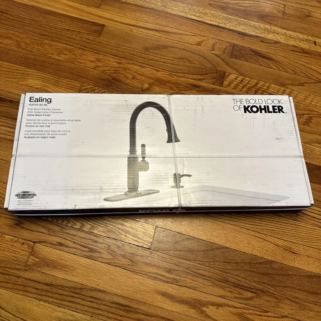 KOHLER EALING R28703SDBL Single Handle Pulldown Kitchen Faucet Matte