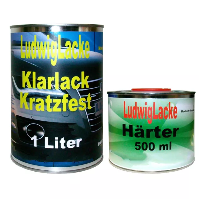 Klarlack 1,5 Liter MS 2K Klarlack SET mit Härter für Autolack von Ludwiglacke