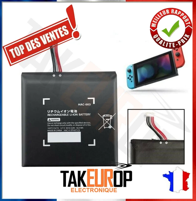 BATTERIE DE REMPLACEMENT pour Nintendo Switch HAC003 3.7v 4310 mAh