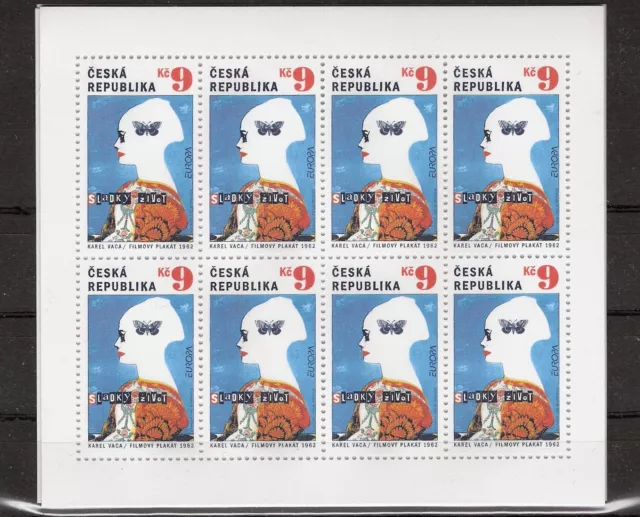 CEPT, Europa 2003 Tschechische Republik , Mi 354 im Kleinbogen **, KW 10,00€