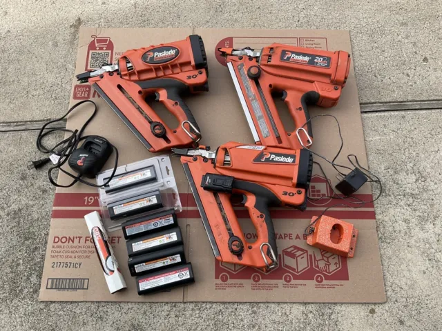 Three Paslode  Cordless Framing Nailers Not Working As Is For Parts