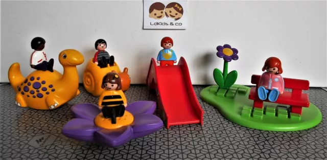 Aire de jeux avec toboggan géant - Playmobil 1-2-3 — La Ribouldingue