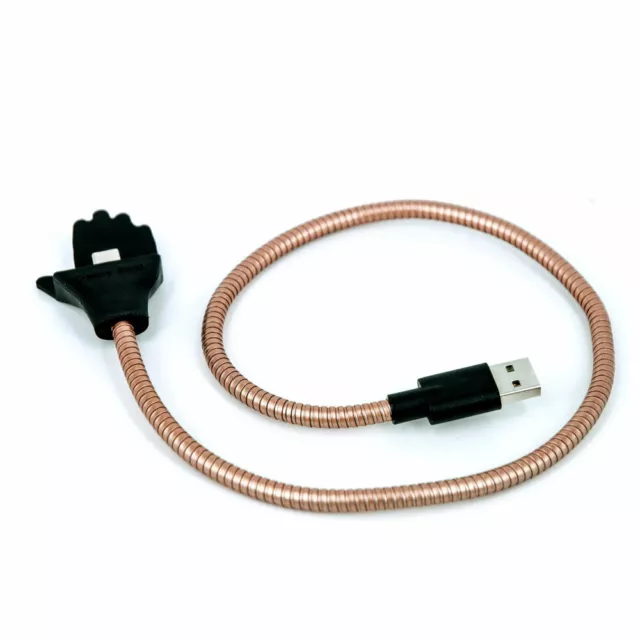 iProtect biegsames Ladekabel mit Standfunktion und USB-C Anschluss - Roségold 3