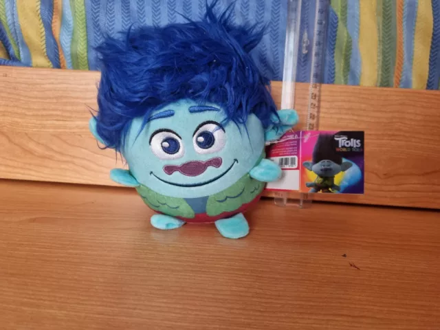 Peluche Trolls World Tour Branch Nuovo Con Etichetta