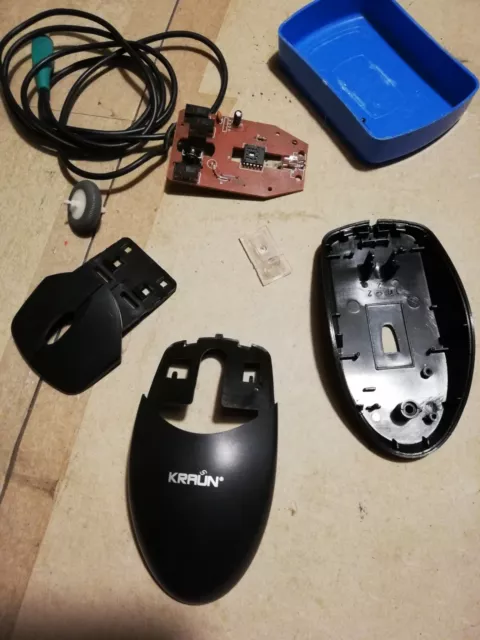 KRAUN KR.ET - Mouse Optical Vintage con cavo PS/2 - Per ricambi Non perfetto 2