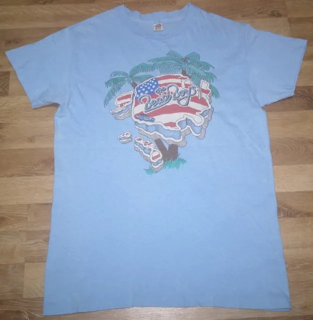 True Vintage OG 80s The Beach Boys Rock Band USA Tour 1982 Promo T Shirt