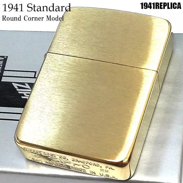 Zippo  Lighter 1941 Replica brass satin