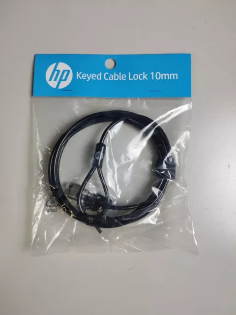 20 x HP Keyed Cable Lock 10mm Laptop Diebstahlsicherung mit  2 Schlüsseln 1,9m
