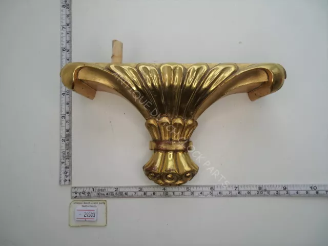 Bottom Wooden Gilded Ornament For Swedish Westerstrand Baroque Clock