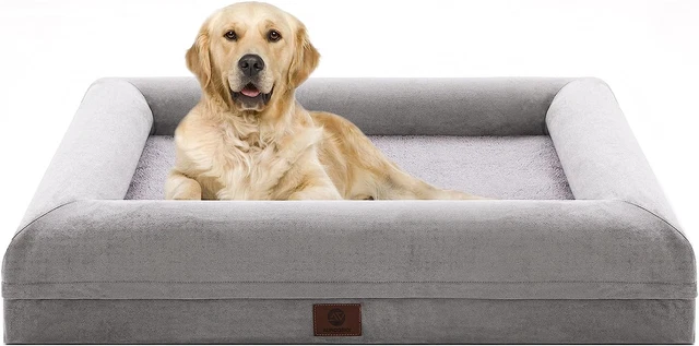 Dog Beds for Large Dogs, Orthopedic Dog Bed, Washable Dog Bed with [Removable Bo