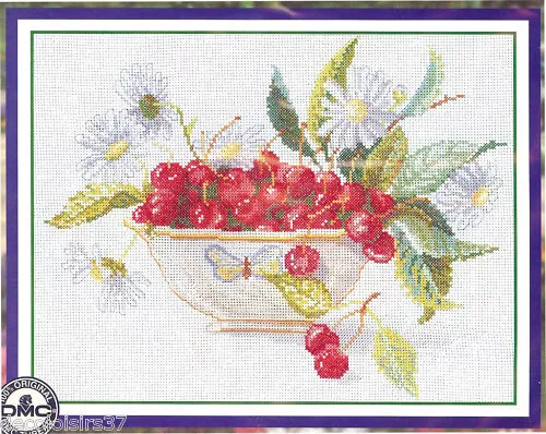 Rto M003 Fruits Cherries Cross-stitch kit Counted