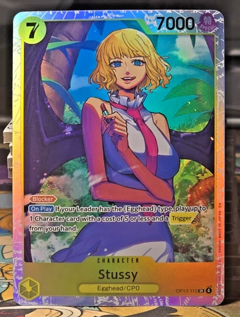 STUSSY SR OP13-110 ENGLISH ONE PIECE Card Carrying on His Will