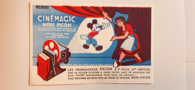 Buvard vintage MICKEY  CINEMAGIC MÈRE PICON