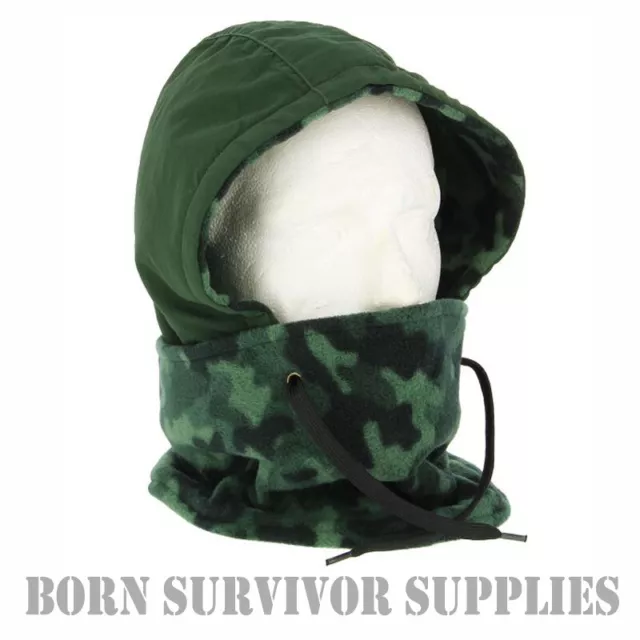 DELUXE GREEN CAMO Snood with Face Guard Fishing Hunting Balaclava Water  Proof £9.95 - PicClick UK