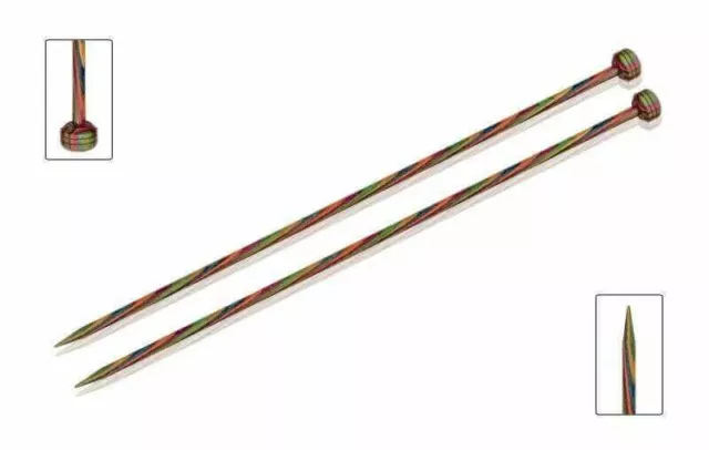 KnitPro Symfonie Wood Straight / Single Point Knitting Needles - 30cm / 12" pair