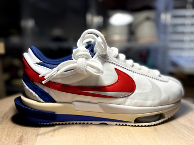 NIKE SACAI ZOOM Cortez SP White Red Blue Brand New Sz 12 DQ0581 ...
