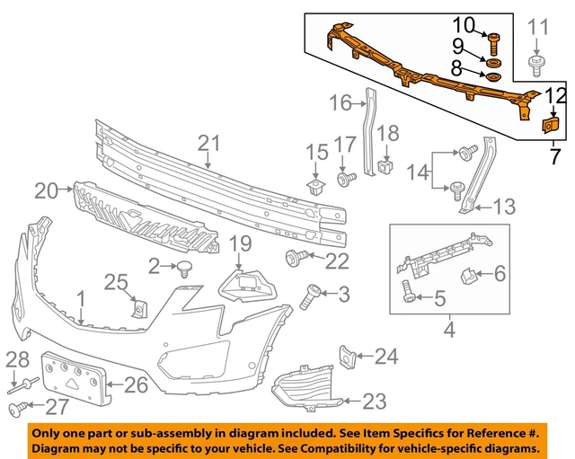 CADILLAC GM OEM 1718 XT5 Front Bumper Grille GrillUpper Support