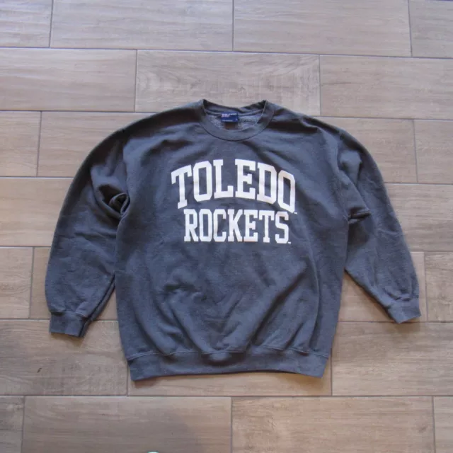 Vintage Toledo Rockets Crewneck Sweatshirt Adult Medium Pullover Sweater Mens
