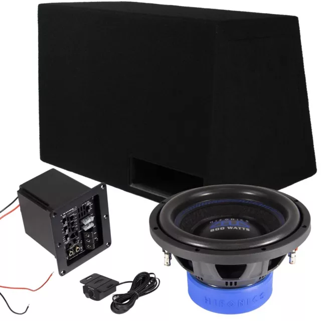 Aktiv Auto Bass Set: Bandpass Gehäuse + 25cm Subwoofer ZXS10 D2 + Power4 Modul