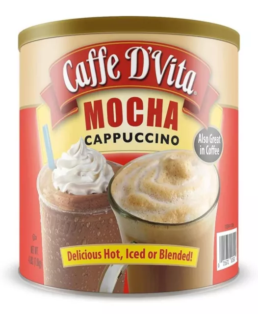 Delicious Caffe D’Vita Mocha Cappuccino 4 Lb. Can (64 Oz.)