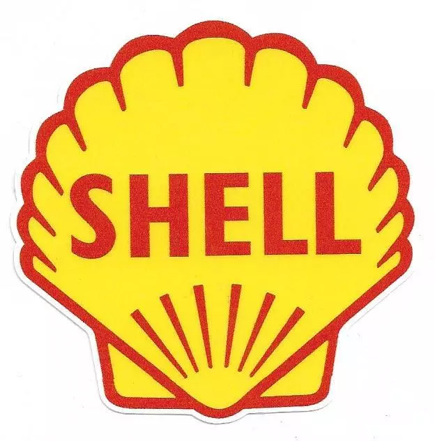 SHELL Sticker vinyle laminé