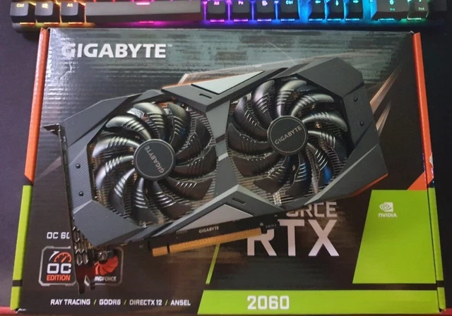 GIGABYTE GEFORCE RTX 2060 Windforce OC 6G Rev. 2.0 6GB GDDR6 ...
