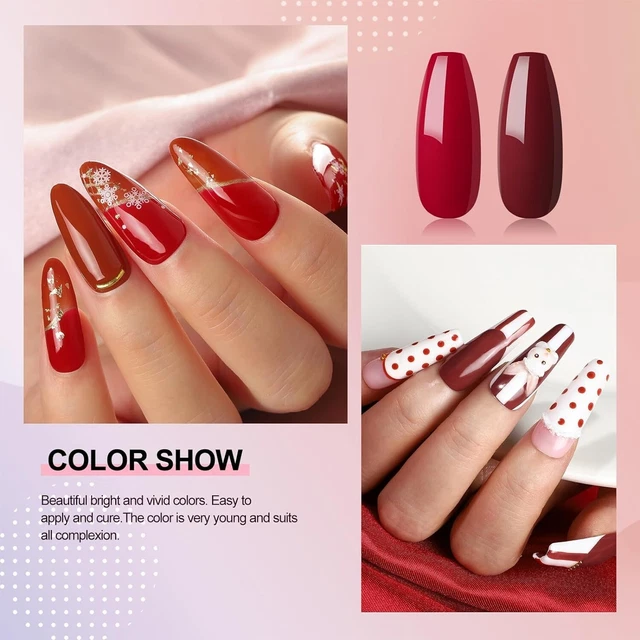 10 Pcs Gel Nail Polishes 36W LED+UV Nail Dryer Lamp Gel Polish Set Base Coat Top 2