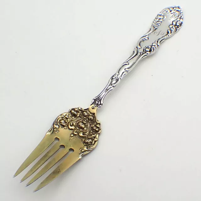 Towle Old English Cold Meat Fork Sterling Silver 1892 Mono N