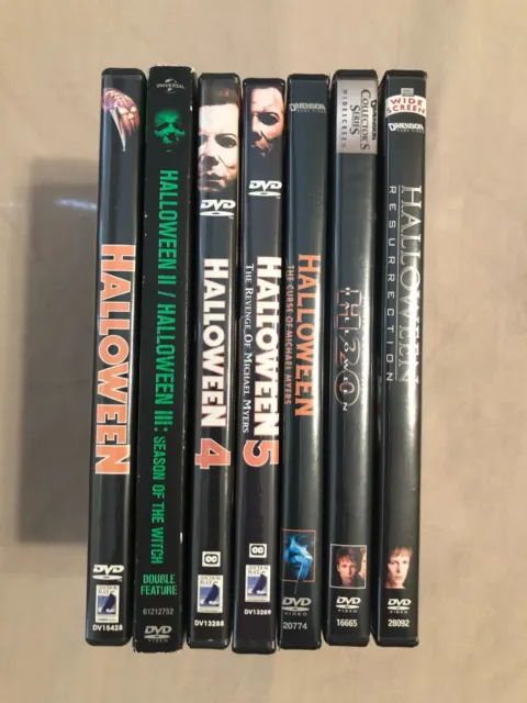 Halloween 1 - 8 dvd lot Return of Michael Myers / Revenge of Michael Myers etc