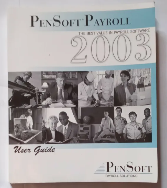 PenSoft Payroll Solutions 2003 User Guide & 2004 CD Rom Installation Software