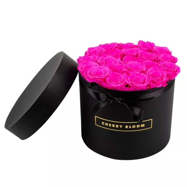 Mothers day Rose roses 21 Eternity Roses  In Hat Box With Gift Card
