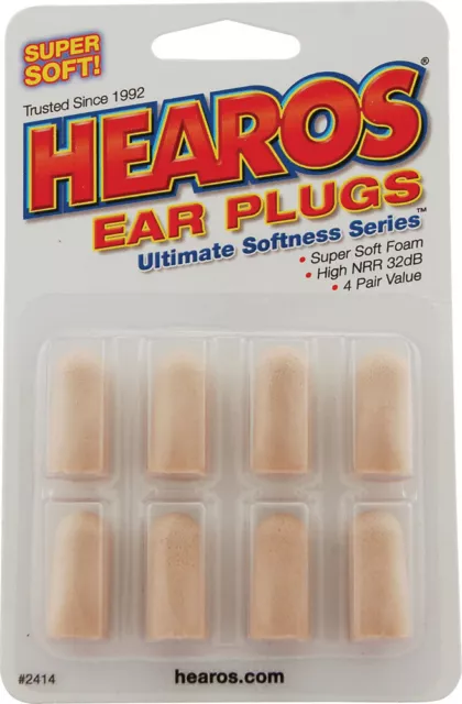 Tapones para los oídos Ultimate Softness Series de Hearos, 16 piezas