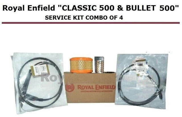 Royal Enfield "Classic 500 & Bullet 500" Kit De Service Combo De 4