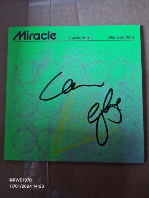 MIRACLE (SIGNED CD SINGLE) - signed by Calvin Harris and Ellie Goulding 🔥