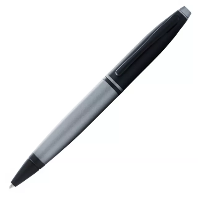 CROSS Calais Ballpoint Pen - Grey Lacquer Black Trim - NEW